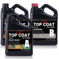 2:1 Top Coat Epoxy Resin for Floor Coating, Sealing and Protecting Concrete, Stone and Coated Floors 3 Gallon Pack