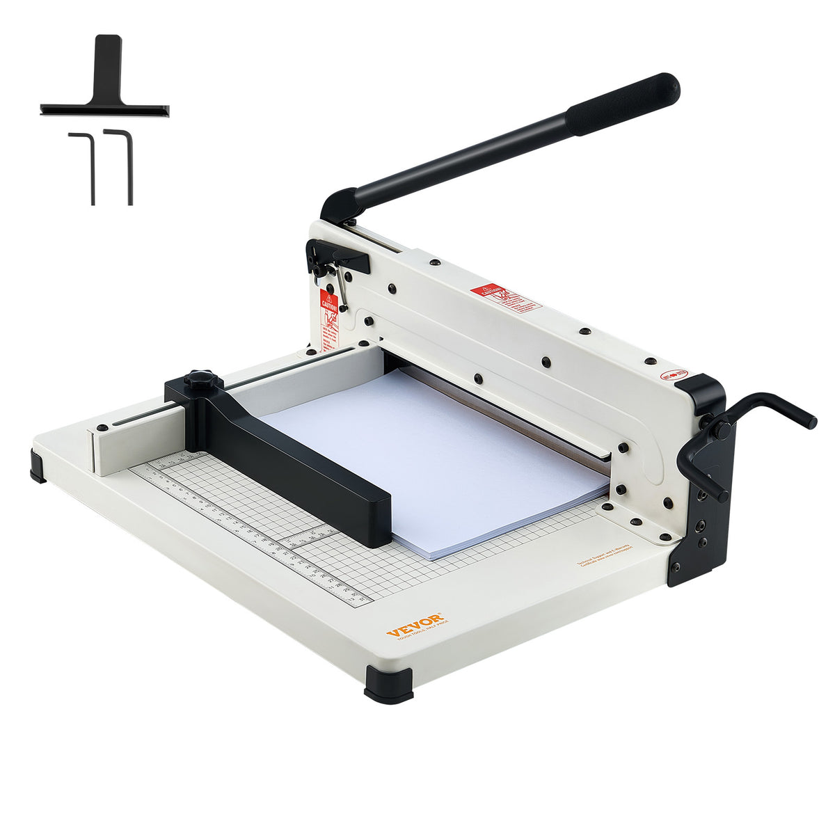 VEVOR Paper Cutter 12/17 inch A3/A4 Guillotine Paper Trimmer 400 Sheet Capacity Metal Base