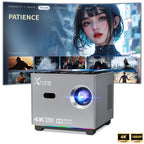 Smart Mini Projector, HD Portable With Dual Band WiFi 6 And BT 5.0, Supports 8K Decoding Native 720P 200 Inch Screen, Android 11.0 OS, Compatible With Smartphones iPad TV HDTV, Creating A Mobile Home Theater Experience, A Budget Gift Suit