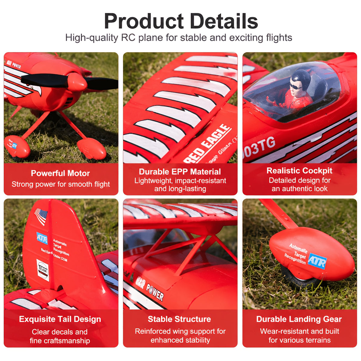 WLtoys XK A310 RC Biplane, 4CH 2.4GHz Fixed-Wing Plane, 3D/6G Mode & 6-Axis Gyro, Brushless Motor, EPP Foam, 5-7 Min Flight, RTF Outdoor Aerobatic Aircraft For Beginners Hobbyists