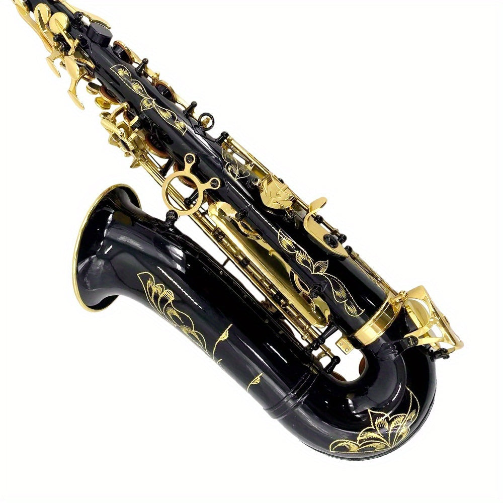 WUQIMUSC Alto And Soprano Saxophone | E-Flat Alto/B-Flat Soprano Available | Multiple Colors And Golden Lacquer End | Handcrafted | Full Kit with Case And Mouthpiece | Ideal Easter Gift for Friends, Him And Her Wind Instruments