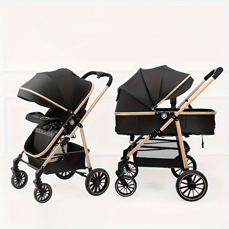 Lightweight Travel Baby Stroller - Quick Folding Design, Adjustable Backrest, Durable Fabric, Compact And Easy to Transport.