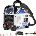 Reboot Plasma Cutter Non-High Frequency Non-Touch Pilot Arc, 120V/240V Dual Voltage, 1 Inch Max Cut 5/8 Inch Clean Cut, Mesh Cutting, 2T/4T, Large LED Display for Beginners
