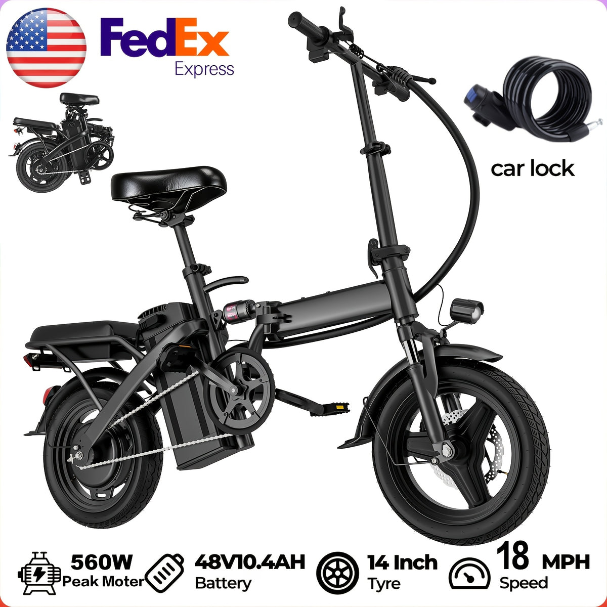 Urban Commuter Electric Scooter 560W Peak Motor 15-24.5MPH Max Speed 48V 10.4-15AH Battery 35Miles Range 330lbs Load Capacity Black City Commute Shopping Scooter For Urban Workers, Community Residents And Shoppers
