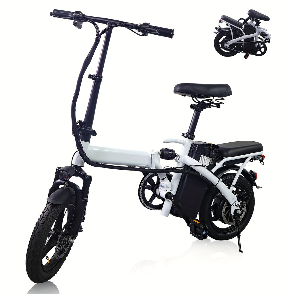 City Commuter, Fast Speed Folding Electric Bike - Powerful Motor, 14-Inch Tires, Commuter-Friendly, Lightweight, Long-Lasting Battery