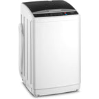 17.8/25 pounds (approximately 8 kilograms) portable washing machine, fully automatic washing machine, equipped with stainless steel tub and drainage pump - 110-volt compact washing machine, suitable for apartments, dormitories, campers, camping, small hou