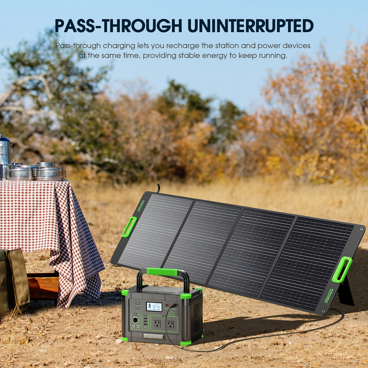999Wh Solar Generator 1000W (Peak 2000W), Portable Power Station with Pure Sine Wave AC, Fast Charging, Reliable Backup for Iphone 18 Pro Max, RV Camping, Emergency, Home Backup