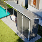 Outdoor Shed + Pergola Combo | Waterproof | Lockable | Air Vents | Store Tools/Grill/Bike
