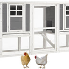 98" Large Chicken Coop For 6-8 Chickens | Wooden Chicken Hutch With Nesting Boxes, Outdoor Hen House Chicken Cage By Yodolla