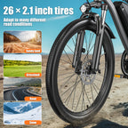 Road Electric Bike 720W Motor Top Speed 20-25MPH 375WH Battery 50 Miles Of Battery Life Suitable for Urban Commuting And Mountain Cross-country for Adults And Teenagers An Ideal Gift for Cycling Enthusiast