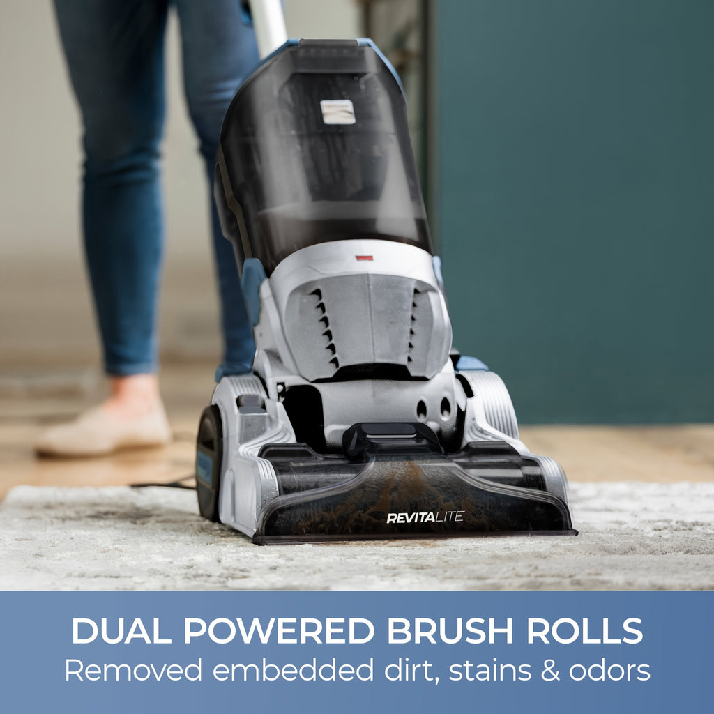 Carpet Cleaner Machine Deep Cleaner, Professional Grade Portable Pet Carpet Cleaner Machine, 18kPa, Lightweight Handheld With Dual Powered Brush Rolls & Easy-Remove Cover, 108.2oz Clean/ 47.34oz Dirty Tanks, 25ft Power Cord For Rug & Upholstery