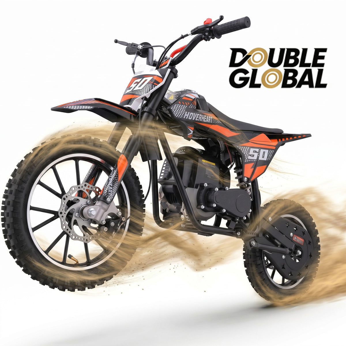 New gasoline mini off-road vehicle DB008, 49 CC four stroke off-road vehicle, rear shock absorber, metal frame, disc brake, maximum load of 165Lbs, maximum 25Mph, no need for mixed oil, random water cup included