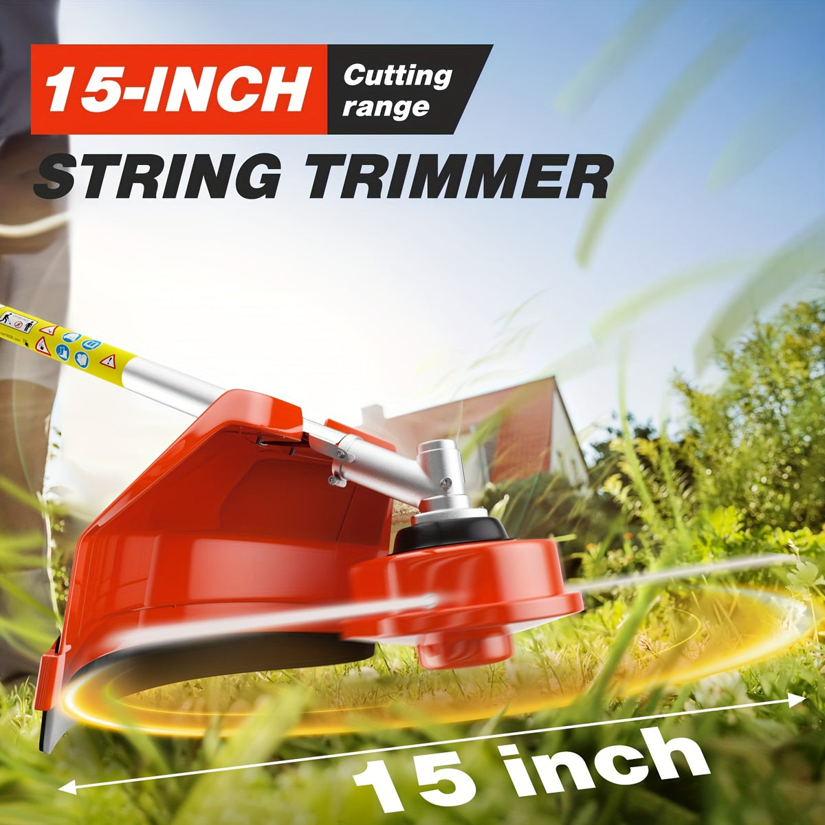52cc 6-in-1 Gas Powered Weed Eater with Hedge Trimmer & Pole Saw - Multi-Attachment Brush Cutter, 2-Stroke Lightweight Trimming Machine for Yard Maintenance