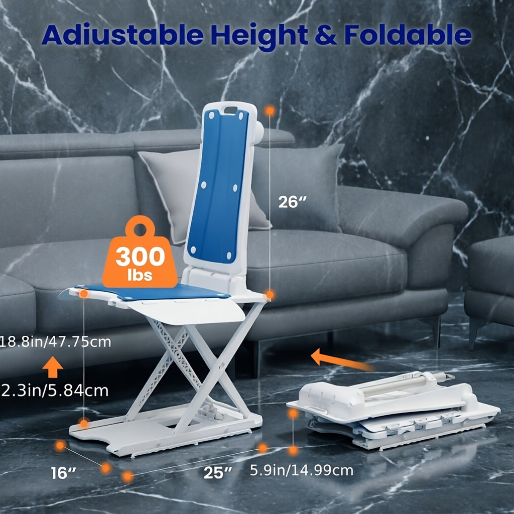 [Remote Control] Electric Floor Lift Tool with Remote Control, Compact Lightweight Lifting Device, Stable Suction Cup Base, 300LBS Weight Capacity