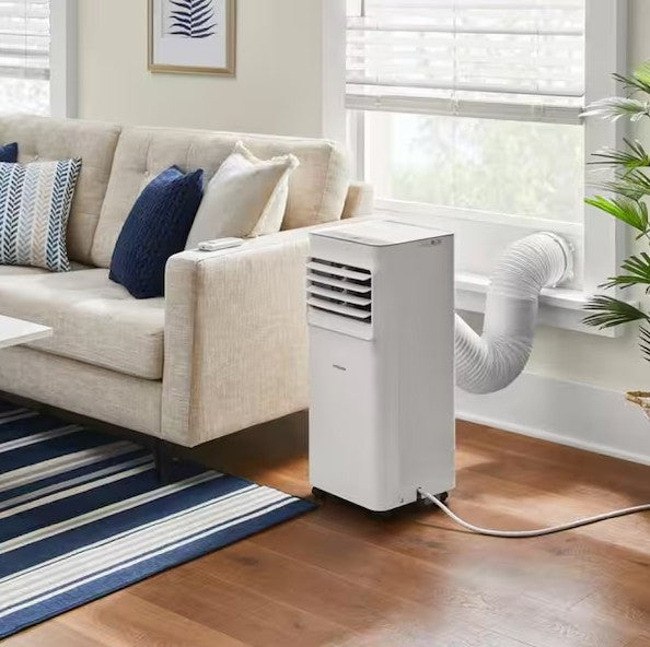 Vissani 115-Volt 3-in-1 Portable Air Conditioner Unit Cools 150 sq. ft., with Remote in White