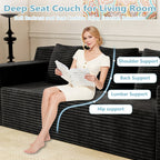 71 Inch Modern Modular Sofa, No Wooden Frame, Living Room Sofa, No Assembly Required, Comfortable Soft Cushion, Suitable For Living Room, Bedroom, Apartment