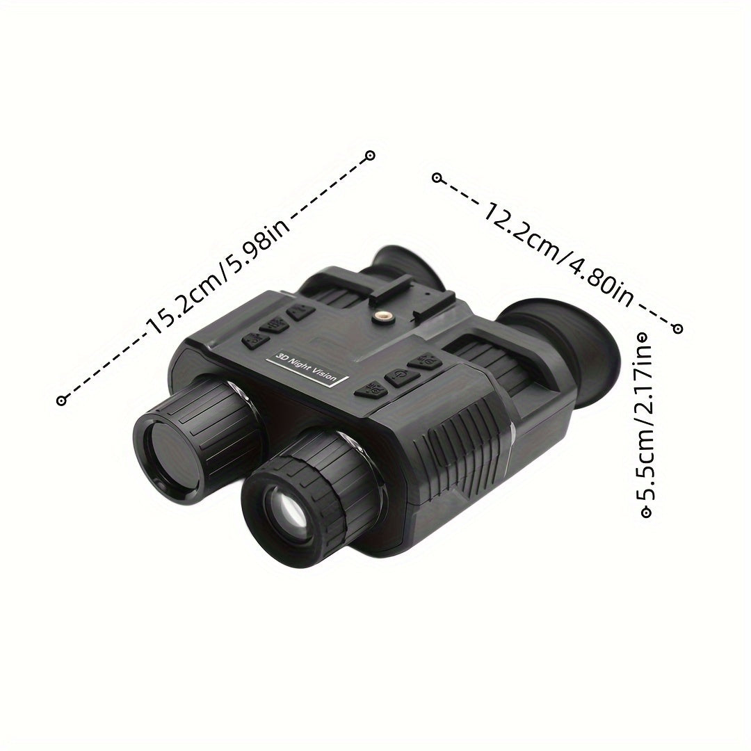 Tactical 3D Night Vision Binoculars HD Helmet Night Vision Goggles 8X Digital Magnification 1080P 3M Sensor 7-Level Adjustment 3W 850Nm IR Light Range 300M/985Ft for Hunting Surveillance Camping Caving Night Fishing Boating Wildlife Viewing