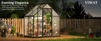Walk-In Greenhouse for Outdoor Gardening — VIWAT 6 x 11 FT Polycarbonate Design with Adjustable Ventilation