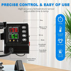 Heat Press Machine For T Shirts, Canvas Bags, 12"x10" Sublimation Shirt Heat Press Machines, 360° Swing Away Sublimation Transfer Printer Fast Heat-up, Digital Precise Temperature Control With Bell Alarm, Ovar Temp Warning