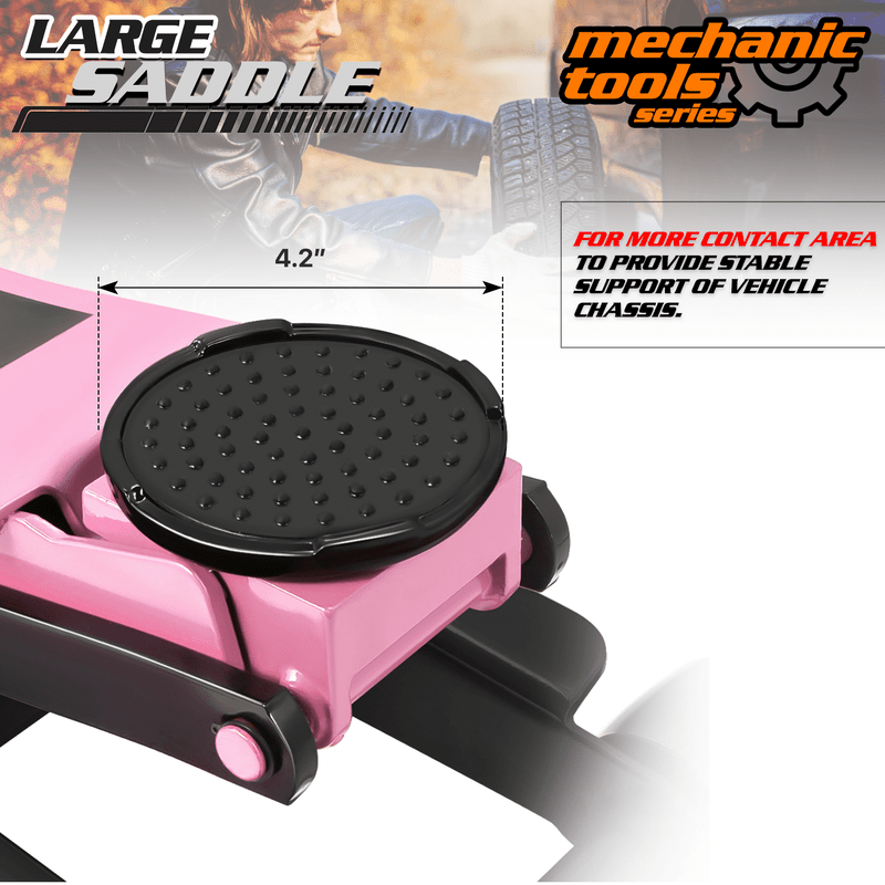 3 Ton (6000 lbs) Capacity, Low Profile Hydraulic Trolley Service/Floor Jack, Lifting Range 3"-20"