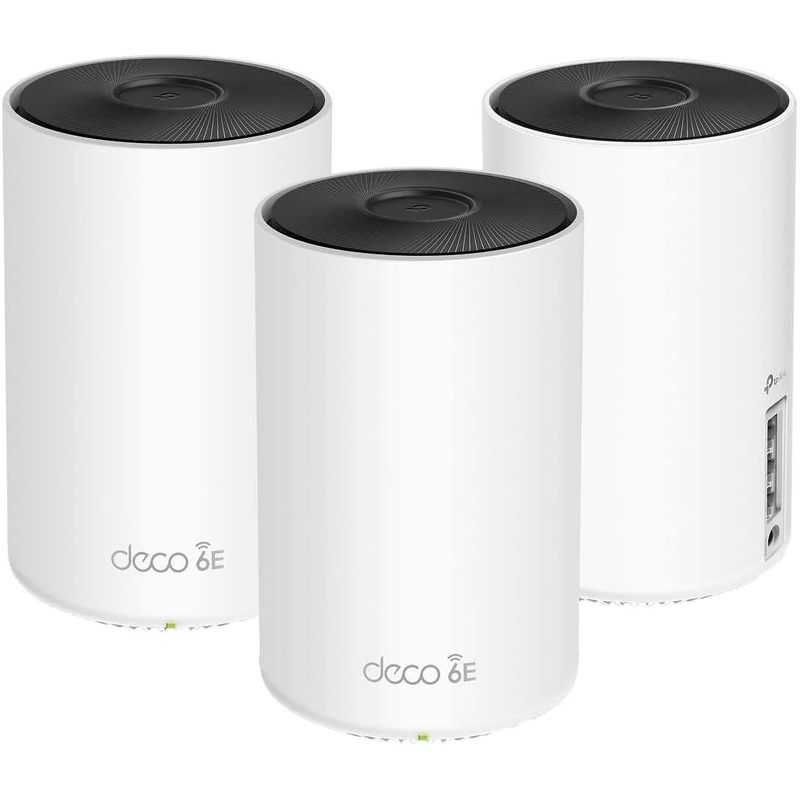 TP-Link Deco AXE5300 Wi-Fi 6E Tri-Band Whole-Home Mesh Wi-Fi System, 3-Pack (Renewed)