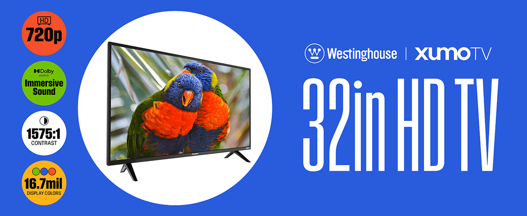 Westinghouse 32-inch Smart TV, HD Xumo TV with Voice Remote, Flat Screen LED Television, Wi-Fi & Mobile Connectivity