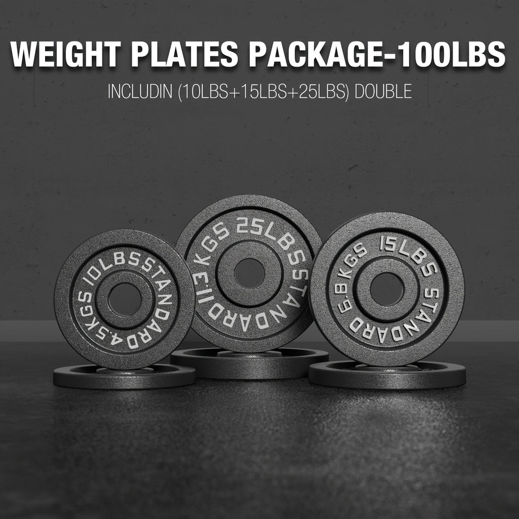 Weight Plates 2 Inch, Iron Classical Plates with Enhanced Grip, Weight Plates for Strength Training And Weight Lifting