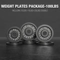 Weight Plates 2 Inch, Iron Classical Plates with Enhanced Grip, Weight Plates for Strength Training And Weight Lifting