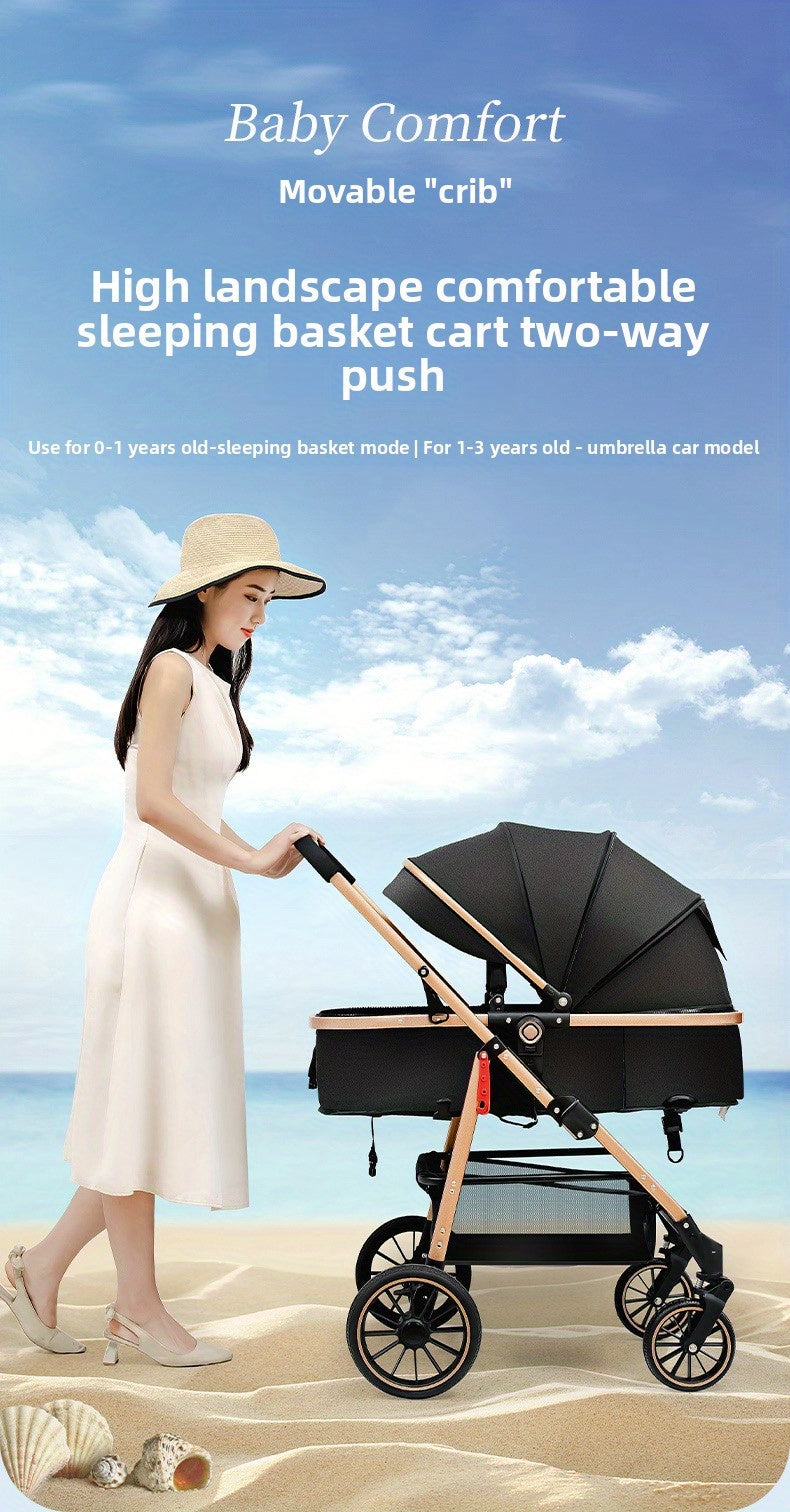 Lightweight Travel Baby Stroller - Quick Folding Design, Adjustable Backrest, Durable Fabric, Compact And Easy to Transport.