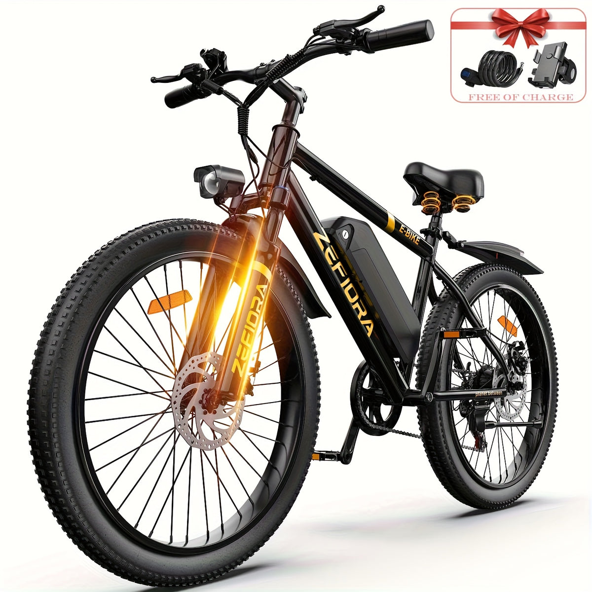 Electric Commuter Bike for Adults, 749W Motor, 48V Removable Battery, Up to 45-Mile Range, 7-Speed Gears