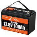 [12V 100Ah LiFePO4 Battery] Buknuwo 12V 100Ah Lithium LiFePO4 Battery, Low Temp Protection.Rechargeable LiFePO4 Battery with Up to 15000 Deep Cycles, Built-in 100A BMS for Camper, Solar Systems, Boat, (Group 31)