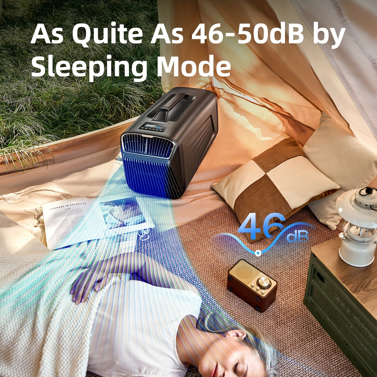 OUTOHOME Portable Air Conditioners for Camping Outdoor Use, 5200BTU Tent Air Conditioner for Picnics, Mini Air Conditioning for Truck, RV, Van Parking Cooling, AC Suitable for Small Indoor Use
