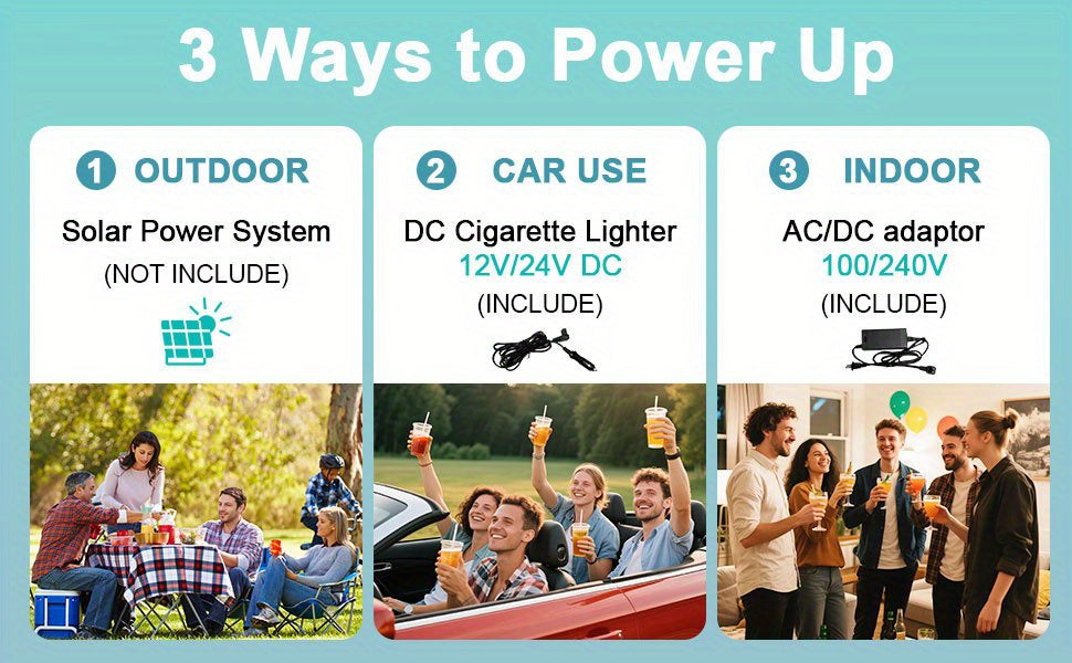 [Portable for Camping] Upgraded 33 QT Portable Compressor Car Fridge Freezer, 15Min Cool to -4°F, ECO Energy-Save & MAX Fast-Cool Modes, AC/DC 2 Charging, 3-Level Battery Guard, LED Screen & Cup Holders, Portable for Camping RV Home