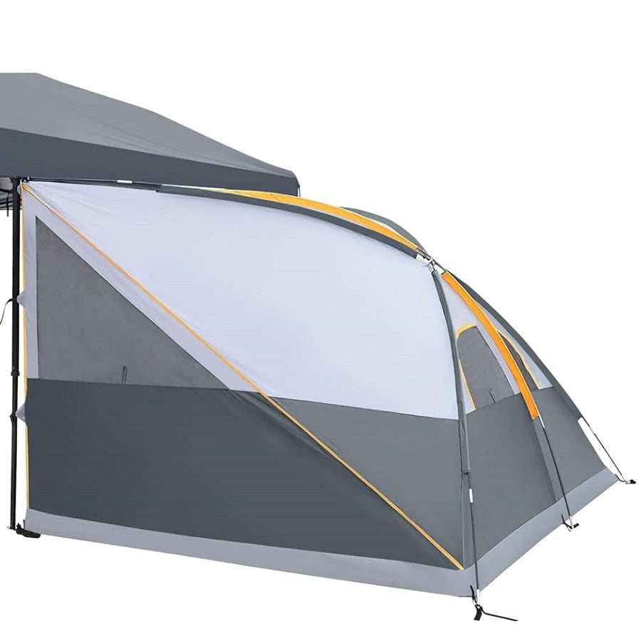 Camping Cube Pop Up Canopy Side Tent Compatible for 10' x 10' Canopies - Instant Setup Portable Gazebo with Zippered Doors, Spacious Shelter for Camping, Picnics, Backyard Parties (Canopy/Shelter Not Included)