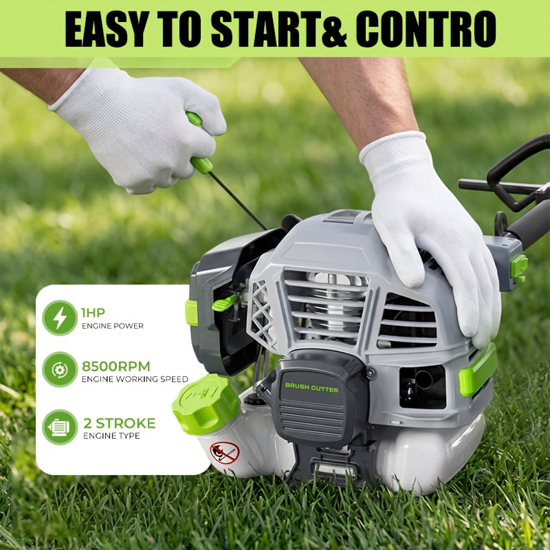 48Cc High-Powered Gasoline Lawn Mower, Versatile 3-In-1 Mower, Ideal for Gardens And Yards, Efficient Lawn Maintenance And Weeding