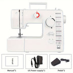 Sewing Machine -59 Needle Pedal Sewing Machine, 705 Multifunctional Home Sewing Machine, Two Options for Double Needle Sewing Mode And Single Needle Sewing Mode, Capable Of Sewing Up to 6 Layers Of Fabric, Meeting DIY Sewing Needs