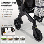 Baby Stroller - Metal Frame And Comfortable Fabric, Foldable And Bidirectional, Equipped with a Seat Belt, Adjustable Sunshade Roof | It Is Very Suitable for Outdoor Travel And As a Gift During Festivals