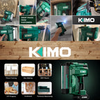 Cordless Brad Nailer and Stapler for Home Improvement and Woodworking, KIMO Battery-Powered Tool