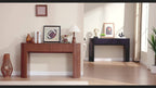 Console Table for Entryway or Behind the Sofa with Two Storage Drawers and a Clean Fluted Front Design
