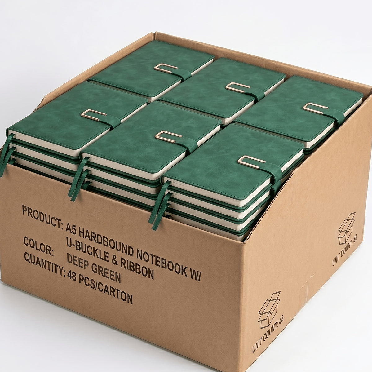 48 PACK Hardcover Leather Notebook, 200 Pages Lined Notebook 80 GSM Thick Durable Paper, Bulk for School Office Business Use, Back to School Supplie, Corporate Procurement Supplie