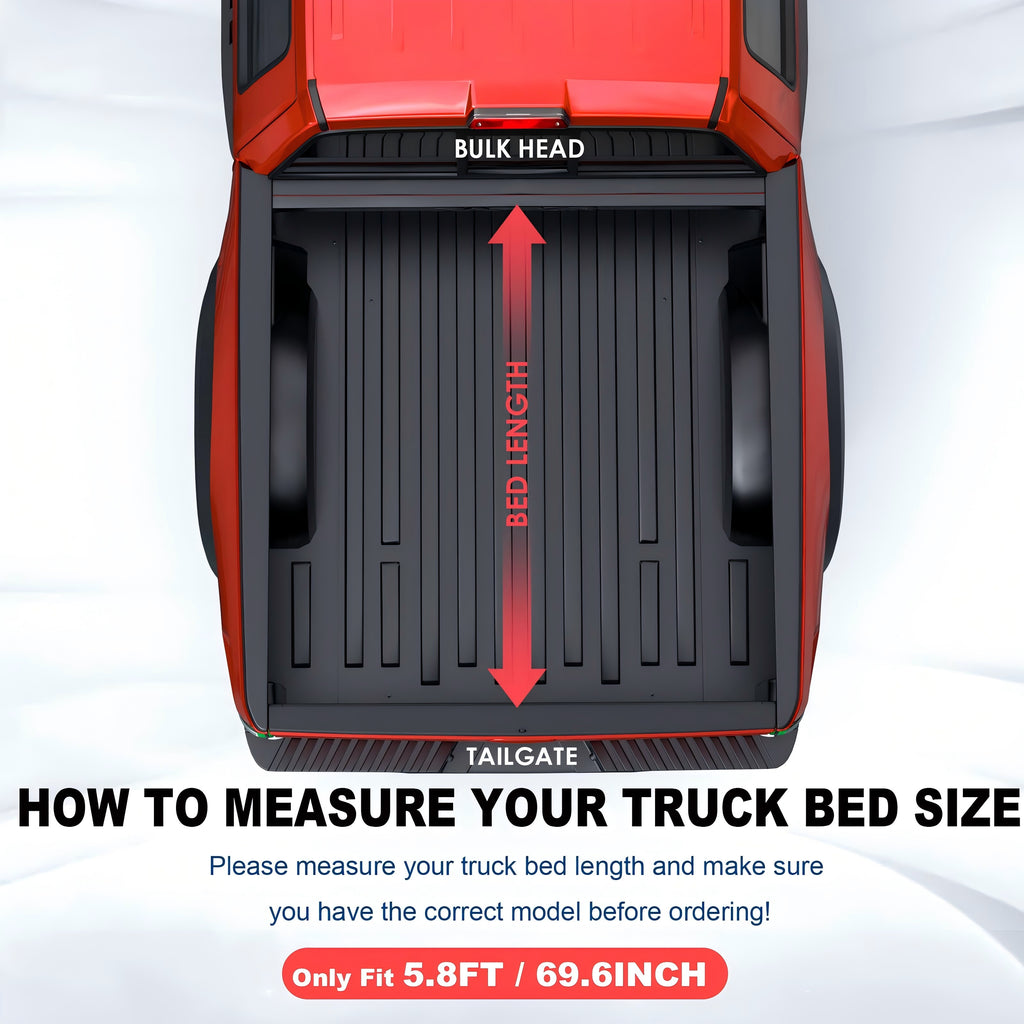 5.8FT 4 Fold Hard Truck Bed Tonneau Cover For Chevrolet for Silverado For GMC for Sierra 1500 2500HD 3500HD 2019-2026