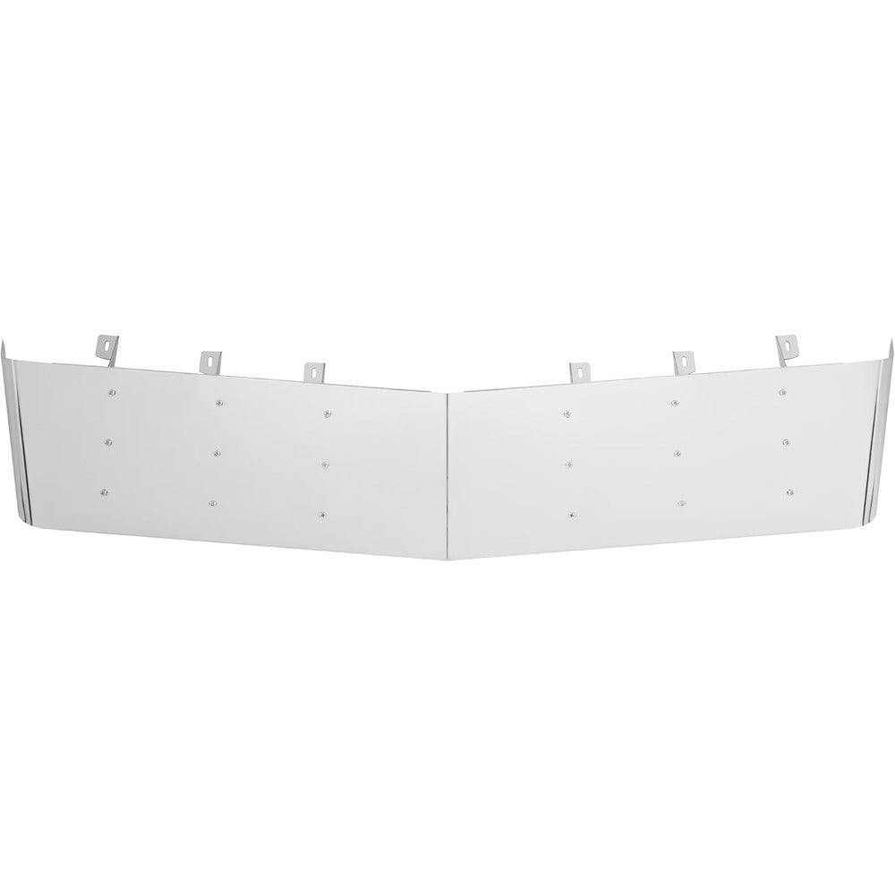 13" Drop Visor Compatible with 1984-1998 for Kenworth W900 T800 T600 T300 with Split Flat Windshield 304 Stainless Steel Flat Roof Top Sun Visor