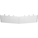 13" Drop Visor Compatible with 1984-1998 for Kenworth W900 T800 T600 T300 with Split Flat Windshield 304 Stainless Steel Flat Roof Top Sun Visor