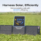 EcoFlow 45W/60W110W/160W/220W Portable Solar Panel, Foldable with Carry Case, High 23 Efficiency, Design for Camping, RVs, or Backyard Use