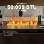 Propane Fire Pit Table for Dining and Outdoor Heat in 28 40 or 44 Inch Sizes – 50000 BTU Output