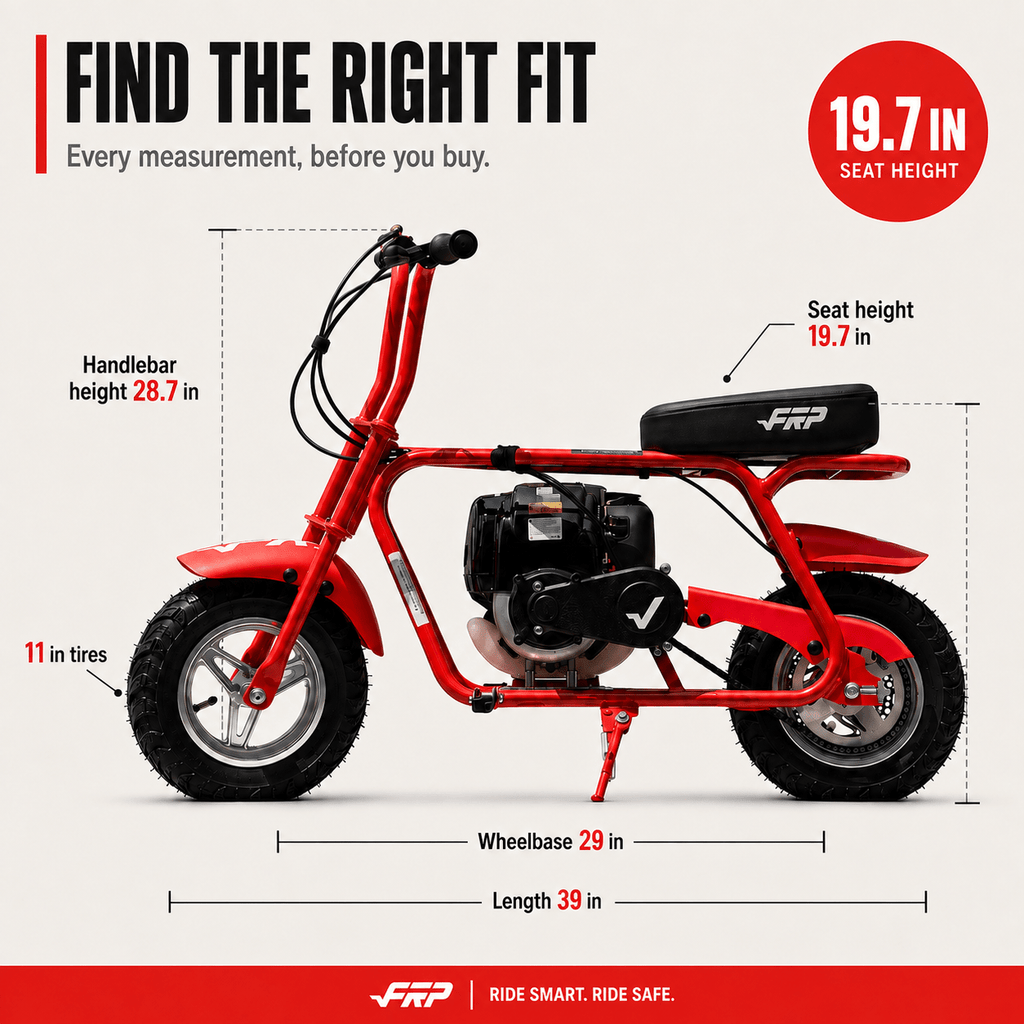 39cc 4-Stroke Gas Powered Mini Dirt Bike, No Fuel Mixing Required, Tool-Free Assembly, Heat Shield Protection, Top Speed 17 MPH, Off-Road Trail Pit Bike for Backyard Adventure, Birthday Gift Idea