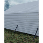 Heavy Duty Metal Carport Roofing Panels, 27 Gauge Galvanized Steel Ribbed, White, Fits 13x16 Ft To 13x26 Ft Carport Kits, 16pcs, 64. 17 X 19. 68 Inches(Roofing Panels Only)