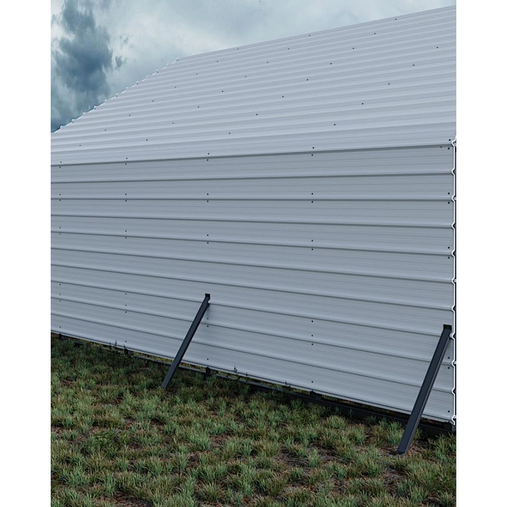 Heavy Duty Metal Carport Roofing Panels, 27 Gauge Galvanized Steel Ribbed, White, Fits 13x16 Ft To 13x26 Ft Carport Kits, 16pcs, 64. 17 X 19. 68 Inches(Roofing Panels Only)