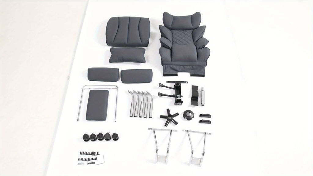 Sturdy High-Back Office Chair, Comfortable Gaming Chair, Office Chair Featuring Cushioned Armrests And Footrest, Adjustable Height Home Office Chair