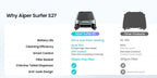 Robotic Pool Skimmer AIPER Surfer S2 for Continuous Surface Cleaning with Solar and USB Charging